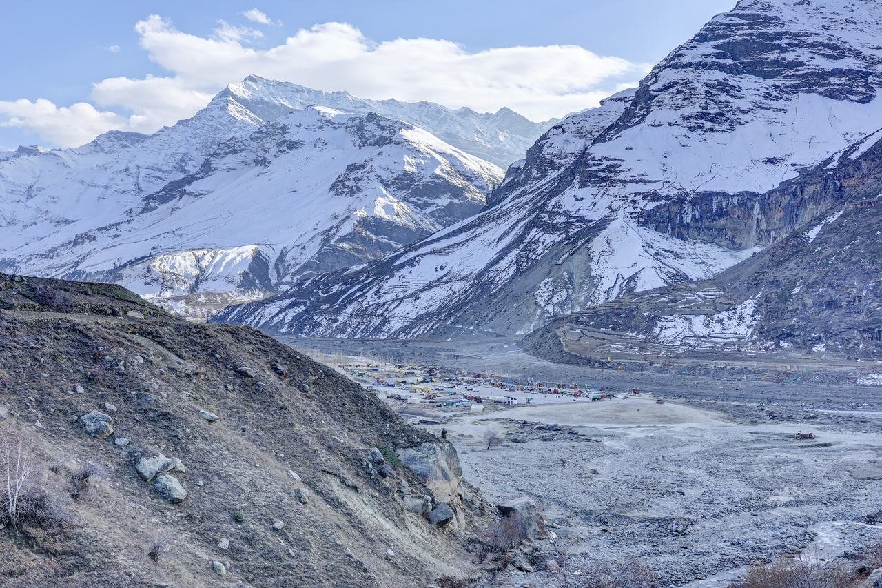 Sissu valley and Himalayan landscape, Lahaul