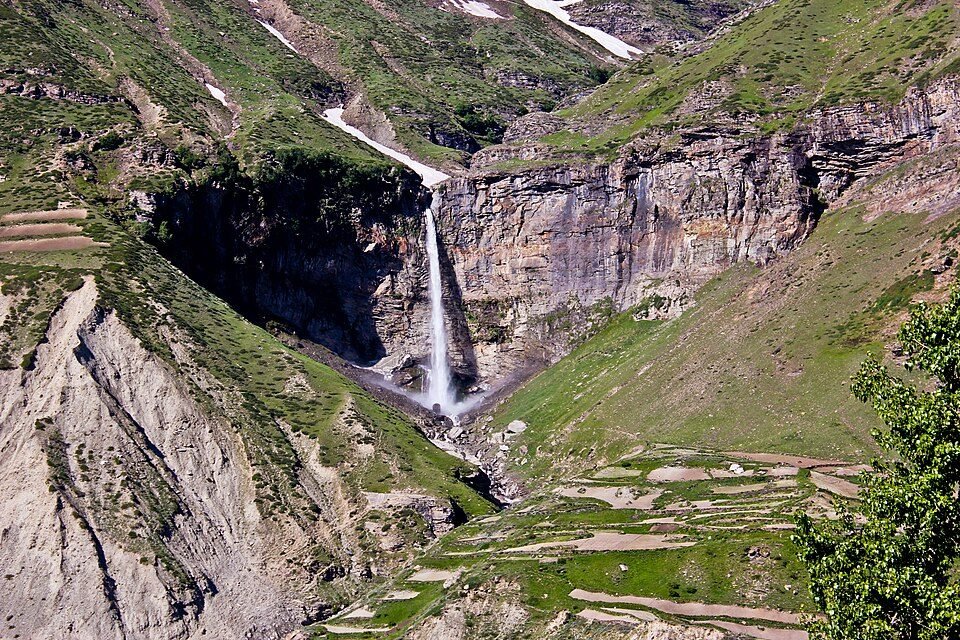 Sissu Waterfall near Sissu, Lahaul