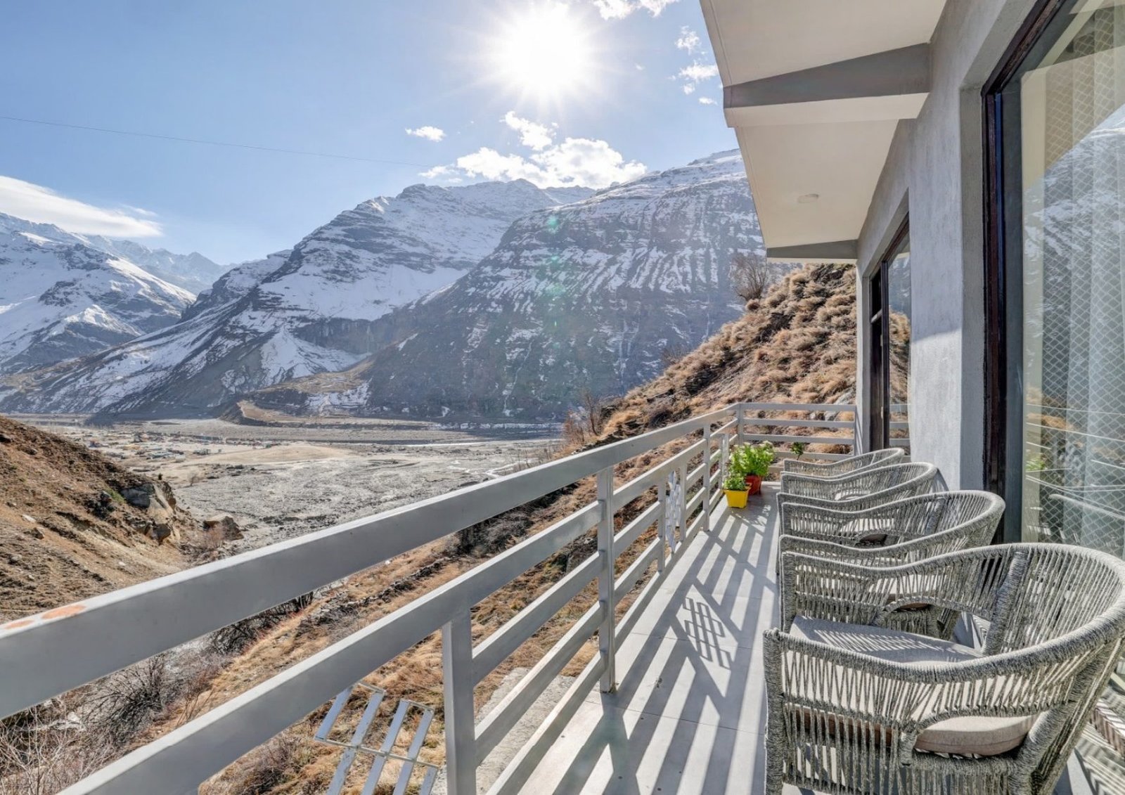 Himalayan view from Utpala House